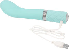 Load image into Gallery viewer, Pillow Talk Sassy G Spot Vibe W/swarovski Crystal Teal