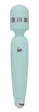 Load image into Gallery viewer, Pillow Talk Cheeky Wand Vibe W/ Swarovski Crystal Teal