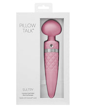 Load image into Gallery viewer, Pillow Talk Sultry Rotating Wand Pink