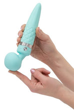 Load image into Gallery viewer, Pillow Talk Sultry Rotating Wand Teal