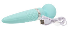 Load image into Gallery viewer, Pillow Talk Sultry Rotating Wand Teal