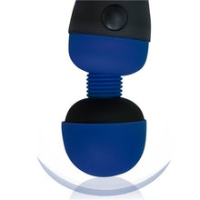 Load image into Gallery viewer, Palm Power Massager Blue Rechargeable Waterproof
