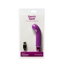 Load image into Gallery viewer, Powerbullet Saras Spot 4in 10 Function Bullet Purple
