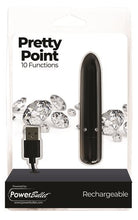Load image into Gallery viewer, Power Bullet Pretty Point 4in 10 Function Bullet Black
