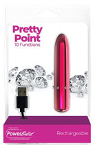 Load image into Gallery viewer, Power Bullet Pretty Point 4in 10 Function Bullet Pink