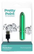 Load image into Gallery viewer, Power Bullet Pretty Point 4in 10 Function Bullet Teal