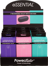 Load image into Gallery viewer, Power Bullet Essential 3.5in Rechargeable Bullet 12pc Display
