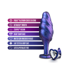 Load image into Gallery viewer, Personal Wellness Contour Matrix Textured Gem Accessory Sapphire