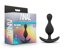 Load image into Gallery viewer, Anal Adventures Platinum Wave Plug Black