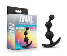 Load image into Gallery viewer, Anal Adventures Platinum Small Anal Beads Black