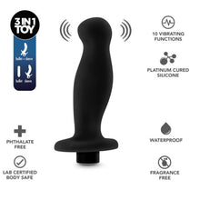 Load image into Gallery viewer, Anal Adventures Platinum Silicone Vibrating Prostate Massager 02 Black