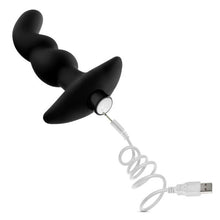 Load image into Gallery viewer, Anal Adventures Platinum Silicone Vibrating Prostate Massager 03 Black