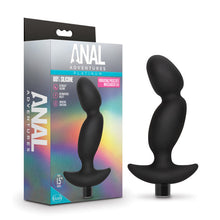 Load image into Gallery viewer, Anal Adventures Platinum Silicone Vibrating Prostate Massager 04 Black