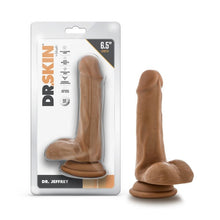 Load image into Gallery viewer, Dr. Skin Dr. Jeffrey 6.5in Dildo W/ Balls Tan