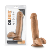 Load image into Gallery viewer, Dr. Skin Dr. Mark 7in Dildo W/ Balls Tan