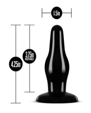 Load image into Gallery viewer, Anal Adventures Pleasure Plug Black