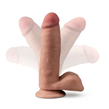 Load image into Gallery viewer, Dr Skin Plus 7in Poseable Girthy Dildo Mocha
