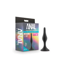 Load image into Gallery viewer, Anal Adventures Beginner Anal Plug Small Black