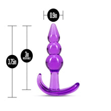 Load image into Gallery viewer, B Yours Triple Bead Anal Plug Purple