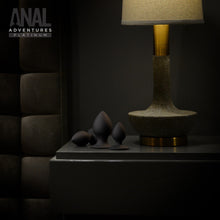 Load image into Gallery viewer, Anal Adventures Platinum Silicone Anal Stout Plug Kit Black