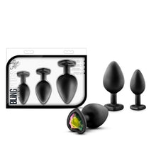 Load image into Gallery viewer, Luxe Bling Plugs Training Kit Black W/ Rainbow Gems