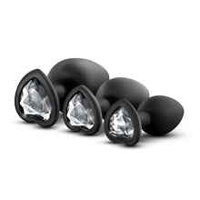 Load image into Gallery viewer, Luxe Bling Plugs Training Kit Black W/white Gems