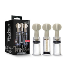 Load image into Gallery viewer, Temptasia Clit & Nipple Twist Suckers Set Of 3 Clear