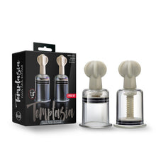 Load image into Gallery viewer, Temptasia Clit & Nipple Twist Large Suckers Set Of 2 Clear