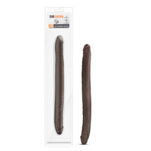 Load image into Gallery viewer, Dr Skin 16 Double Dildo Chocolate "