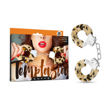 Load image into Gallery viewer, Temptasia Furry Leopard Cuffs