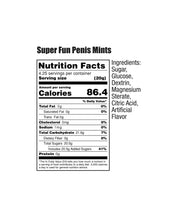 Load image into Gallery viewer, Super Fun Penis Mints 5pc Bags Display Of 100 Bags