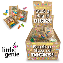 Load image into Gallery viewer, Suck A Bag Of Dicks Display Of 100 .15 Oz Bags