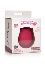 Load image into Gallery viewer, Gossip Rose 10x Silicone Clit Suction Stimulator Burgundy