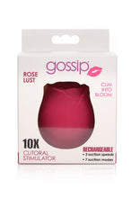 Load image into Gallery viewer, Gossip Rose 10x Silicone Clit Suction Stimulator Burgundy