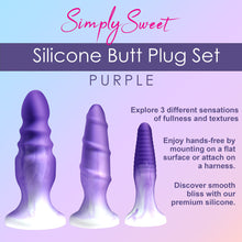Load image into Gallery viewer, Simply Sweet Silicone Personal Wellness Set Purple