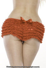 Load image into Gallery viewer, Ruffle Shorts W/back Bow Red O/s