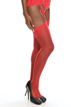 Load image into Gallery viewer, Sheer Thigh High Red O/s