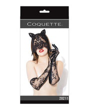 Load image into Gallery viewer, Cat Mask & Glove Set Black O/s