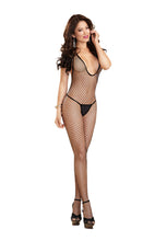 Load image into Gallery viewer, Bodystocking Black O/s
