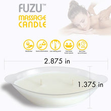 Load image into Gallery viewer, Fuzu Massage Candle Fiji Dates & Lemon Peel 4 Oz