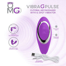 Load image into Gallery viewer, Omg Vibra G Pulse Clitoral Suction Massager W/ G-spot Vibrator Purple