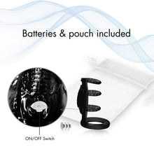 Load image into Gallery viewer, Doctor Love Zinger Vibrating Cock Cage Black