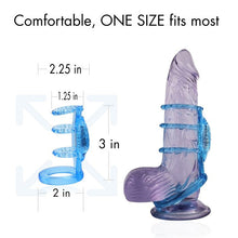 Load image into Gallery viewer, Doctor Love Zinger Vibrating Cock Cage Blue