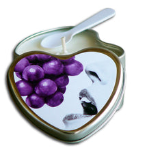 Load image into Gallery viewer, Candle 3-in-1 Heart Edible Grape 4.7 Oz