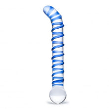 Load image into Gallery viewer, Glas Mr. Swirly 6.5 G-spot Glass Dildo "