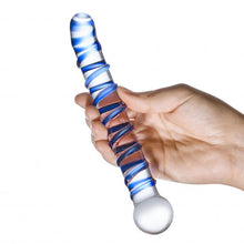 Load image into Gallery viewer, Glas Mr. Swirly 6.5 G-spot Glass Dildo "