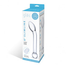 Load image into Gallery viewer, Glas 8 Slimline G Spot Glass Dildo "