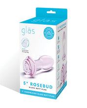 Load image into Gallery viewer, Glas 5 Rosebud Glass Butt Plug "