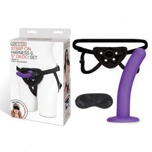 Load image into Gallery viewer, Lux Fetish Strap On Harness & 5in Dildo Set