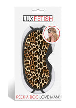 Load image into Gallery viewer, Lux Fetish Peek-a-boo Love Mask Leopard